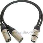 cable en y avec fiches xlr
