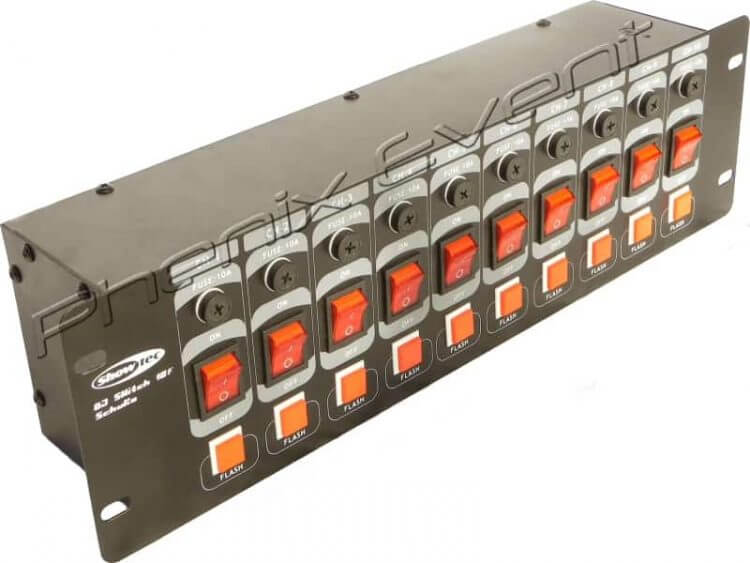 boitier showtec dj switch 10f