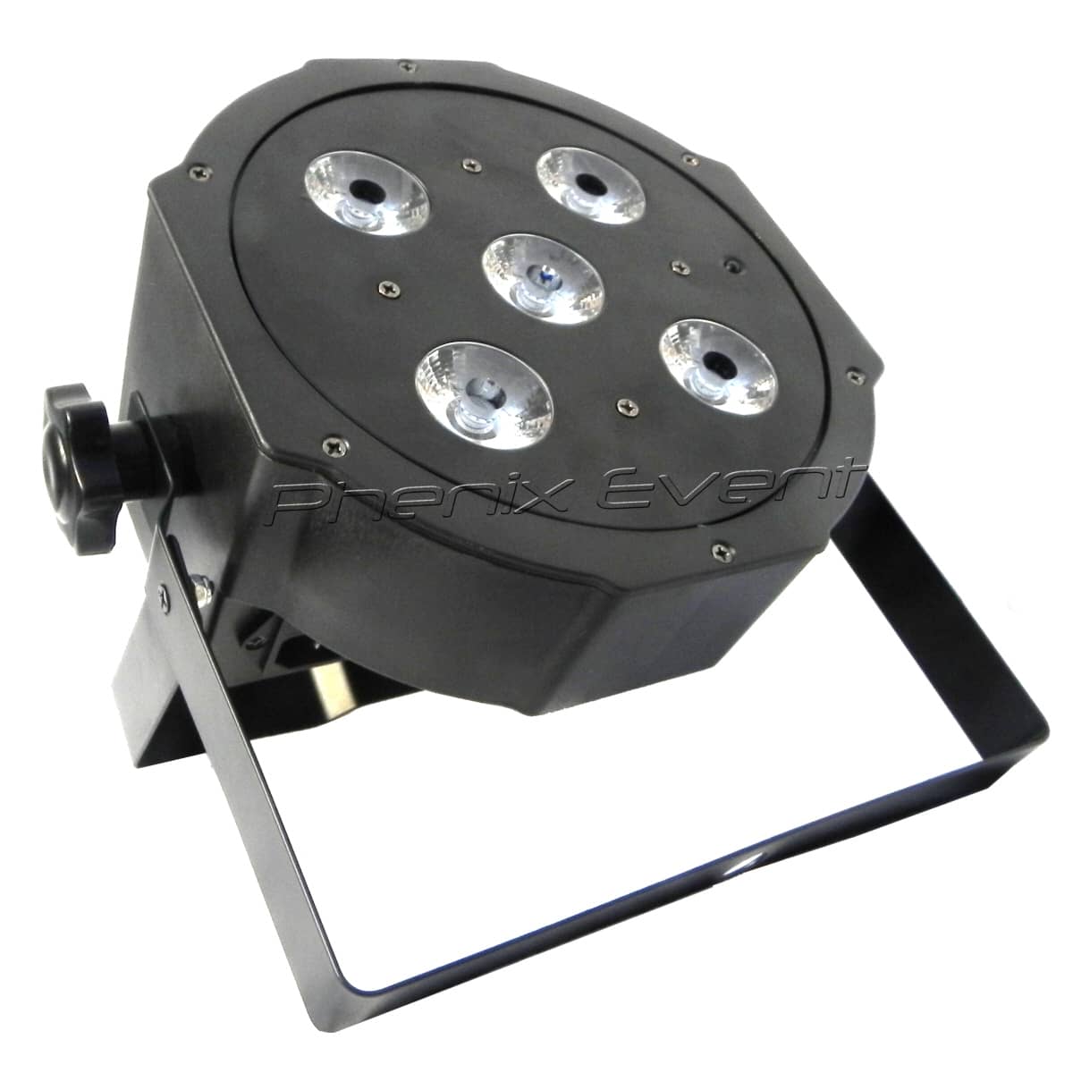 projecteur plat par56 5x4w rgb-uv à led