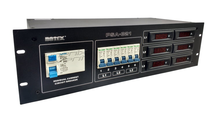 distributeur de courant Botex PSA-321 vu de profil