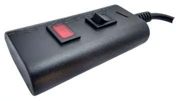 commande filaire munie d'un bouton pressoir et d'un témoin lumineux