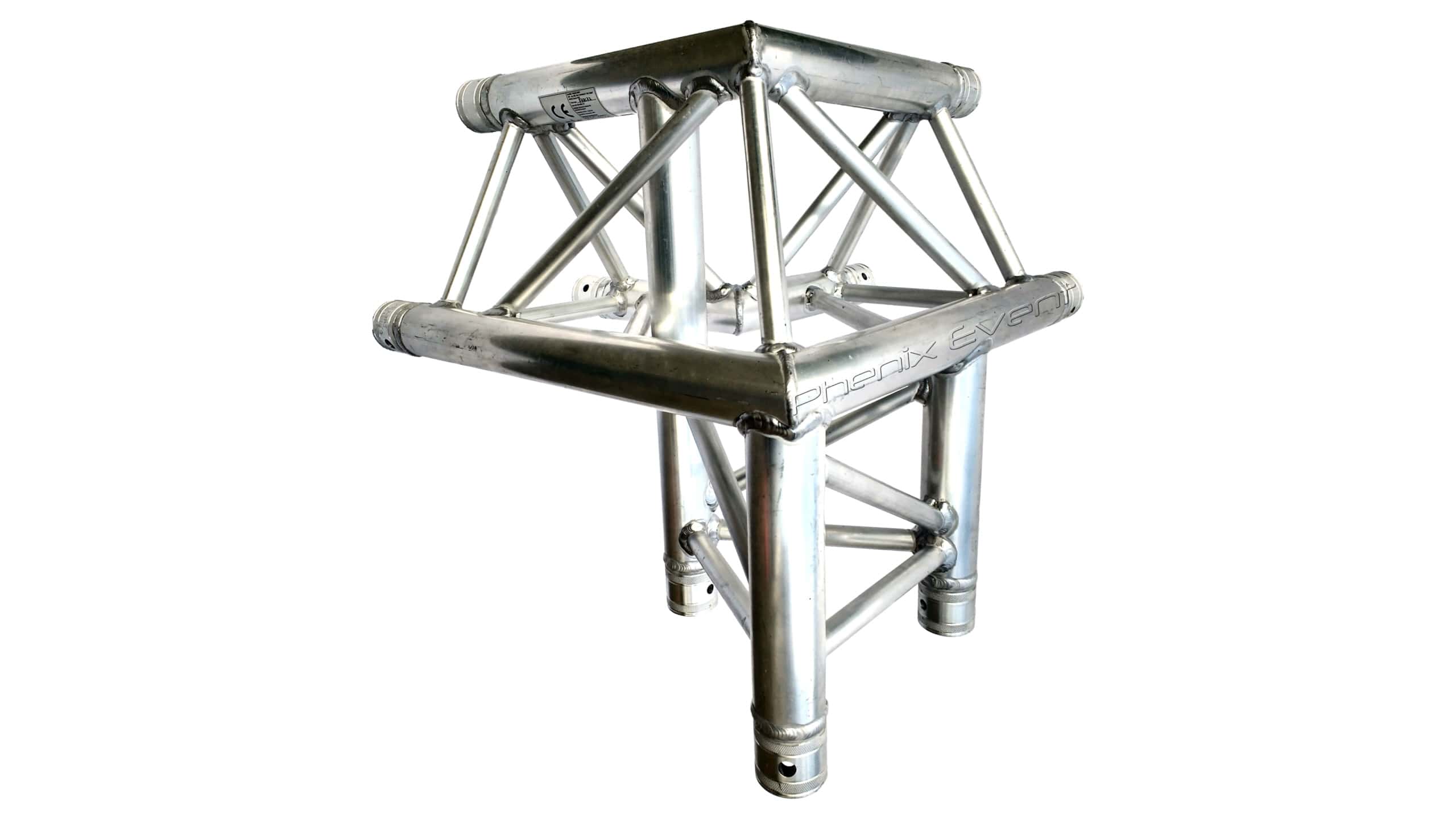 global truss f33c32, angle 90 degrés en aluminium avec 3 départs