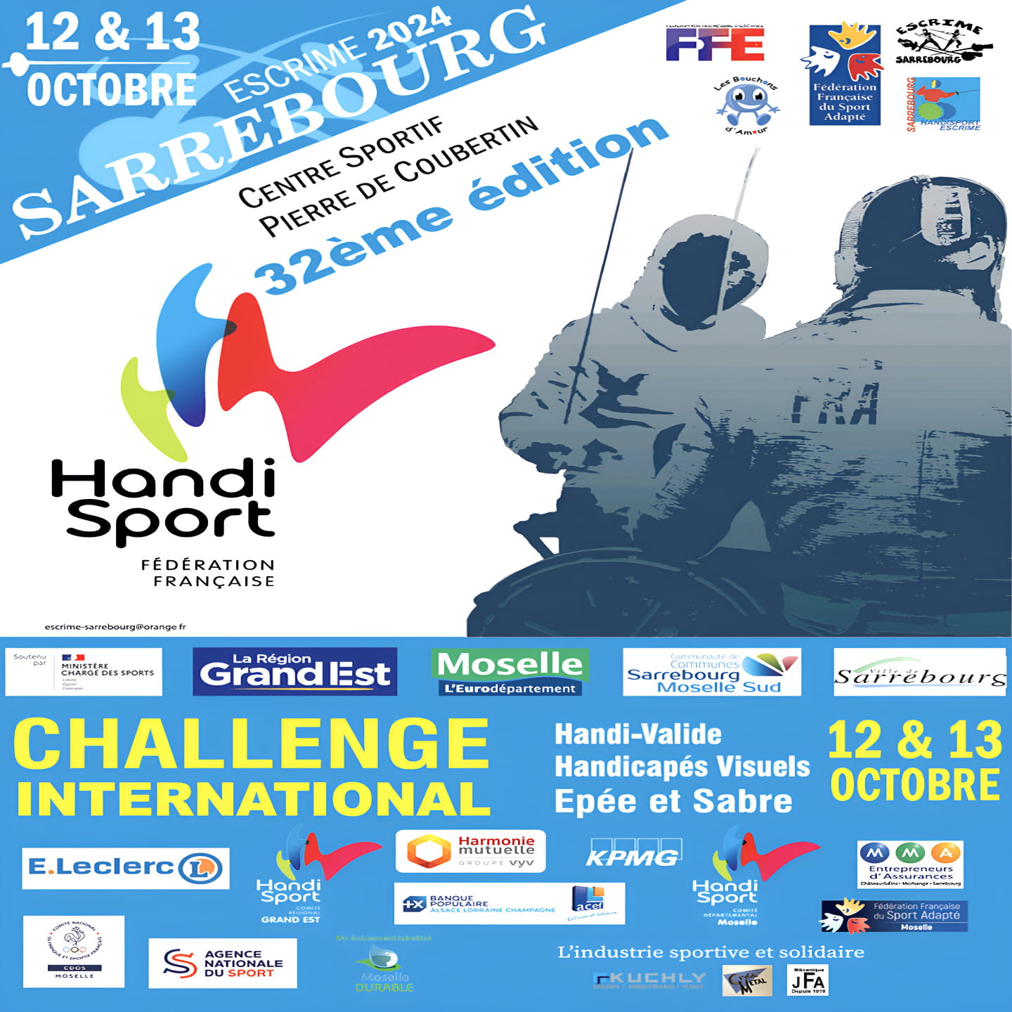 Le 32ème Challenge d&rsquo;escrime handisport de Sarrebourg