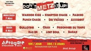 don't metz it up, un festival punk rock organisé à l'aérogare de metz