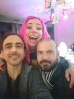 Selfie avec Pomme et Arnaud au Shamrock Pub
