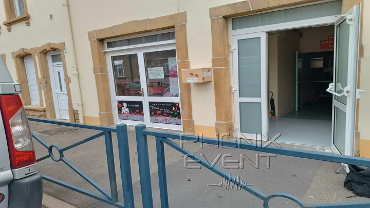 l'espace de dechargement du centre jean burger à rombas