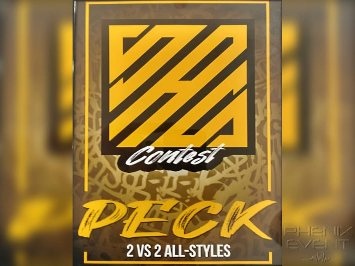 Affiche du Contest Peck, un battle hip-hop et breakdance organisé à Sarreguemines
