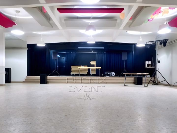 système de sonorisation 2000w 12X212M installé dans la salle de l'ADEPPA à Vigy