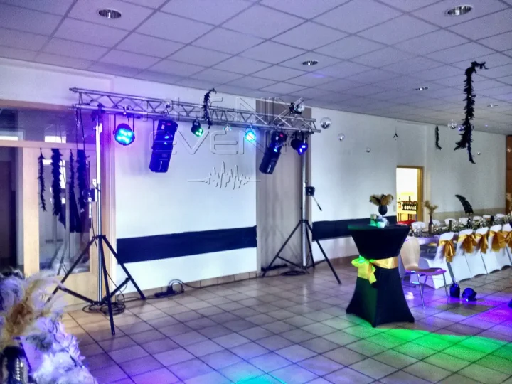 Jeux de lumière du Pack Fête 2 en fonctionnement