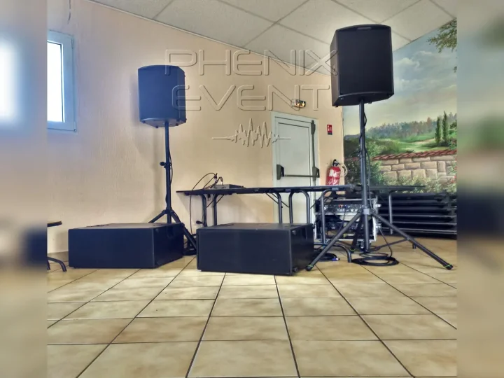 Système sono 2000w rms installé pour un anniversaire à Many