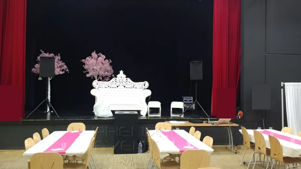 Installation et location d'une sono 2200W pour un mariage à Frouard, Espace de l’Ermitage