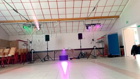 sono 1500w et Pack Fête Lyre Beam loués et installés à Champey-sur-Moselle