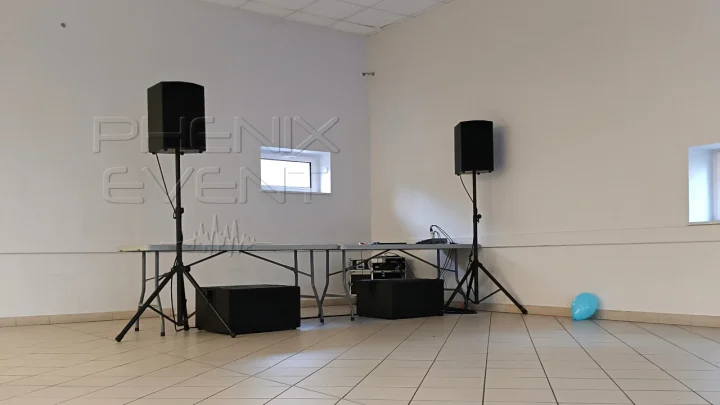 sono 1500W Phenix Event installée dans la salle polyvalente de Condé-Northen