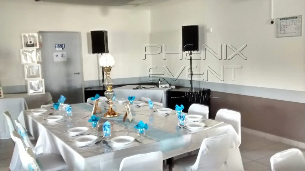 Système de sonorisation 2500w Stack installé pour un mariage au foyer Saint Laurent de Mainvillers