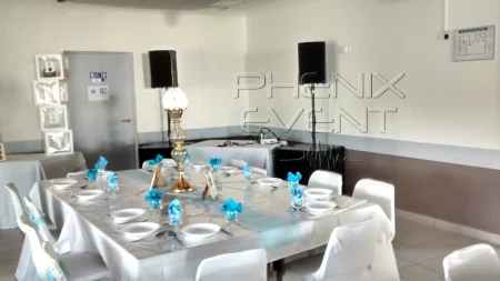 Système de sonorisation 2500w Stack installé pour un mariage au foyer Saint Laurent de Mainvillers