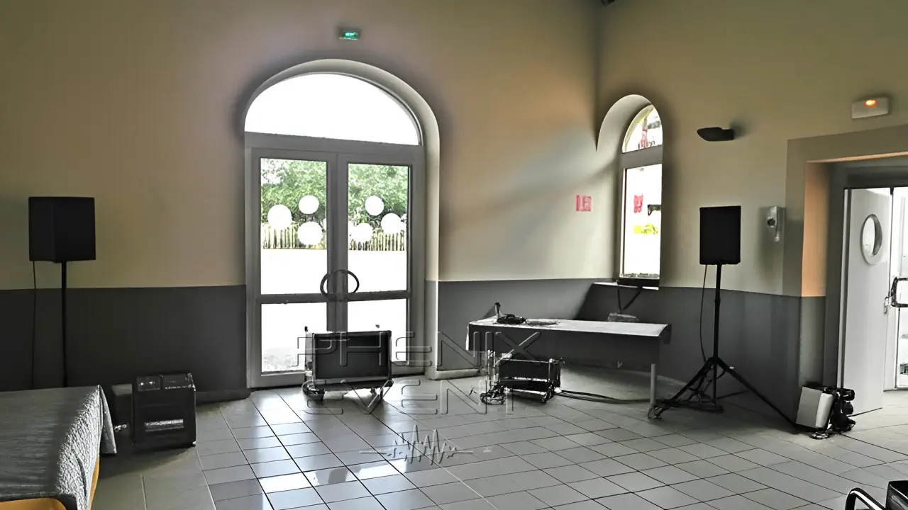 Système de sonorisation 1000W installé dans la salle des fêtes de Hestroff