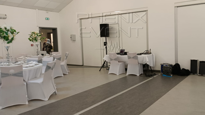 Location et installation du système de sonorisation 1300w Phenix Event au foyer de la cité de Petit-Ebersviller