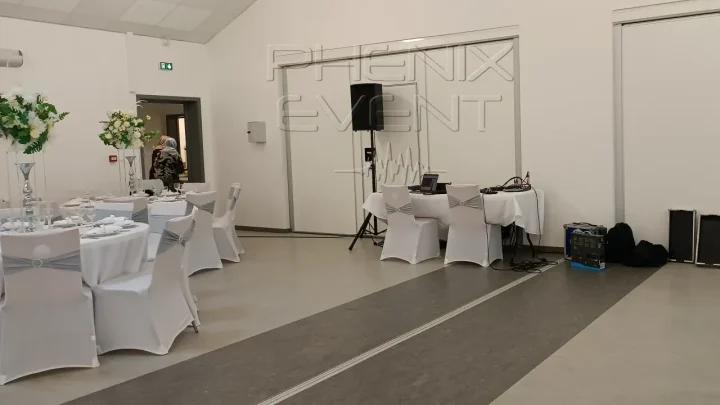 Location et installation du système de sonorisation 1300w Phenix Event au foyer de la cité de Petit-Ebersviller