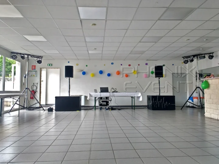 sono 2900W 10X218M Stack et jeux de lumières pack Projecteurs2 en place pour l'anniversaire