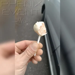 Sucette au chocolat blanc offerte par Gaetana