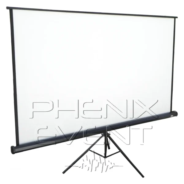écran de projection dépliable sur trépied