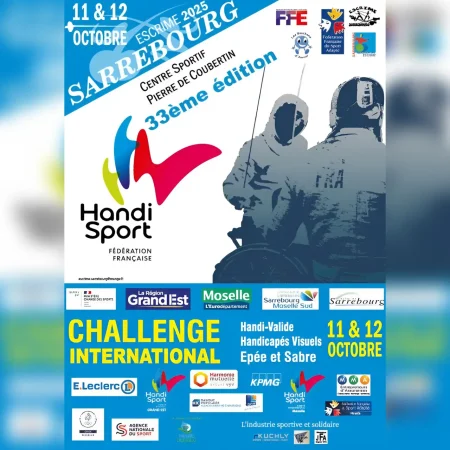Challenge international d&rsquo;escrime handisport de Sarrebourg 2025 – 33 ème édition