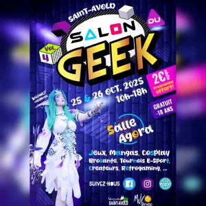 affiche du salon du geek 2025