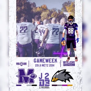 Artilleurs de Metz contre les Black Hawks, affiche de la rencontre