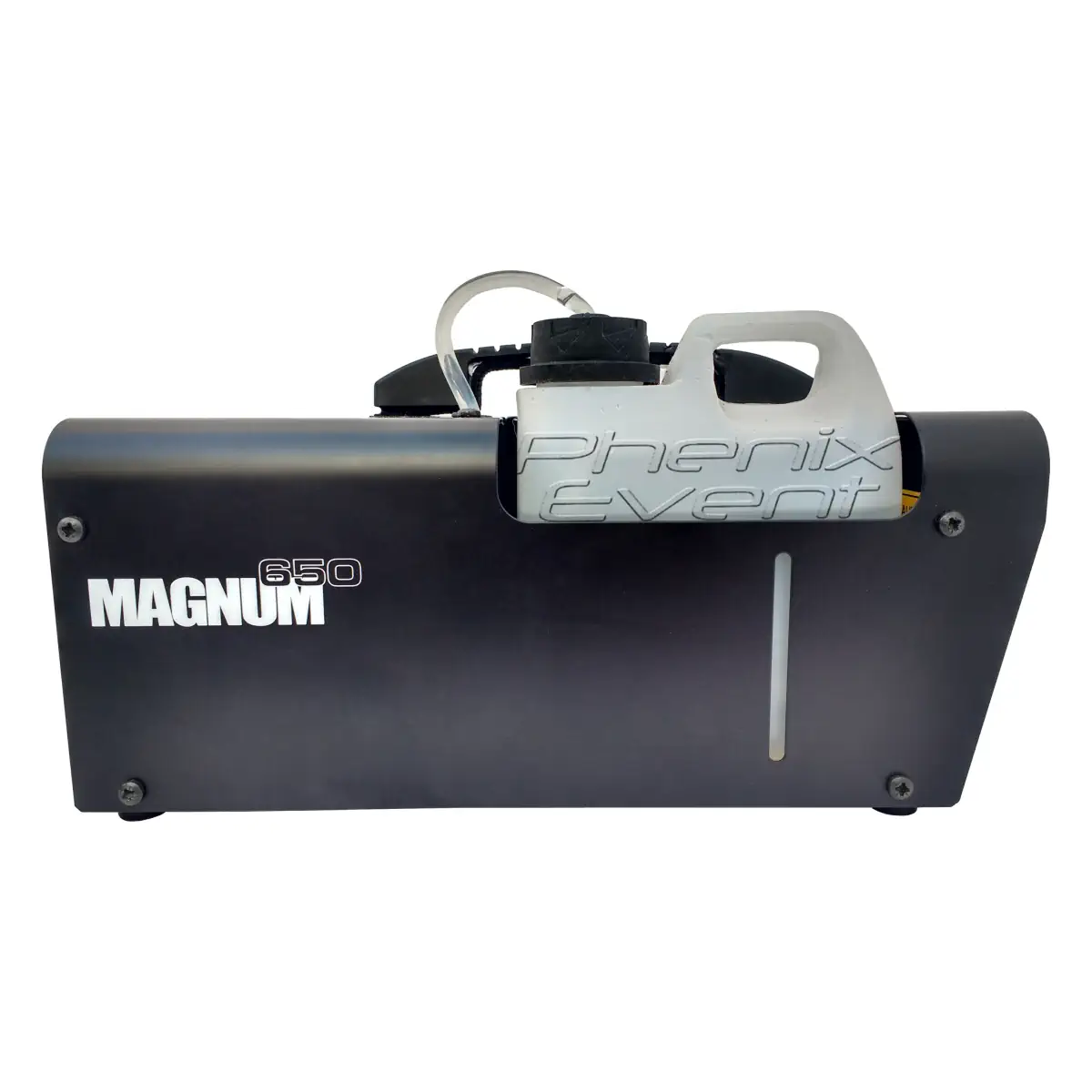 le côté gauche de la machine martin magnum 650 avec son réservoir incorporé