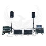 Pack Sono 1500w 10X212M Phenix Event pro à haut rendement, vu de face