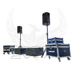 Pack Sono 1500w 10X212M Phenix Event professionnel vu de son profil gauche