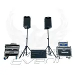 Pack Sono 1500w rms 12X112M Phenix Event vu de face, un système de sonorisation 2.1 professionnel