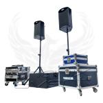 Pack Sono 1500w RMS 12X112M Phenix Event en location, vu de son profil gauche
