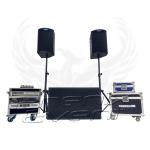 Pack Sono 2200w rms Phenix Event professionnel, vu de face.