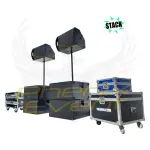 Profil gauche du Pack Sono 3000w rms STACK 12X412M.
