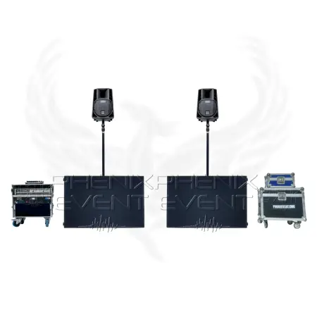 Sono 3800w rms 8X218M Stack Phenix Event, vue de face - en location dans le Grand-Est
