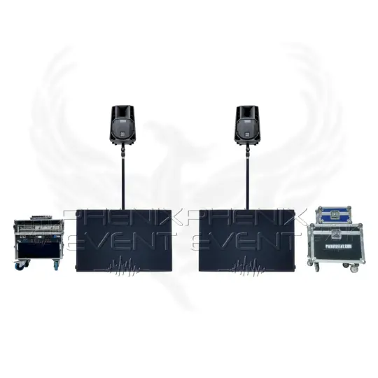 Sono 3800w rms 8X218M Stack Phenix Event, vue de face - en location dans le Grand-Est