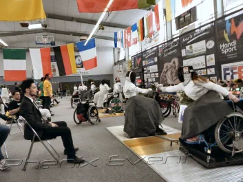 un duel entre épeistes