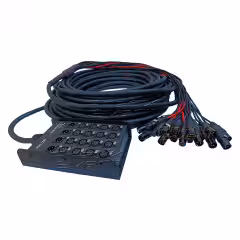 multipaire 16-4 xlr avec son boîtier de scène