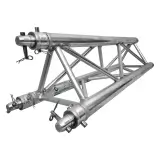 profil droit d'une traverse global truss f33100 équipée de manchons et de clavettes