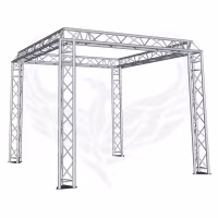 une structure formée à partir de plusieurs traverses aluminium