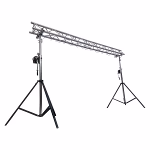 portique professionnel avec des structures en aluminium et des pieds de levage