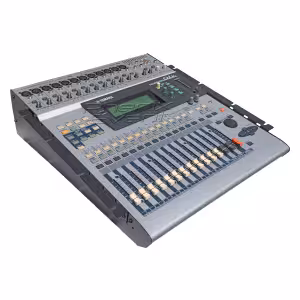 table de mixage numérique yamaha 01v vue de son profil droit